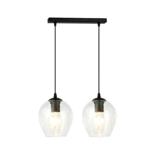 Emibig Istar Pendellampa 2-ljus 40x14 cm, Svart