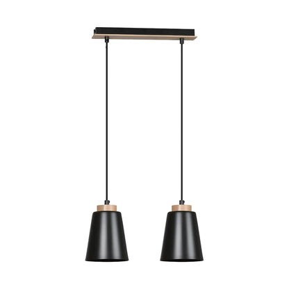 Emibig Bolero Pendellampa 2-ljus 40x14 cm, Svart