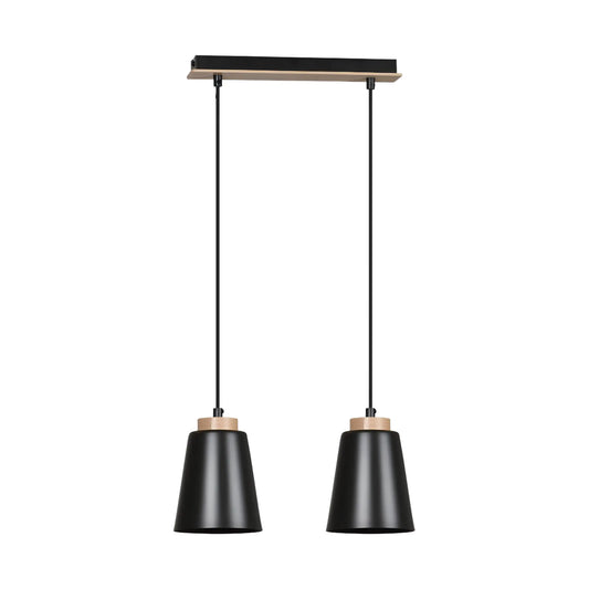 Emibig Bolero Pendellampa 2-ljus 40x14 cm, Svart