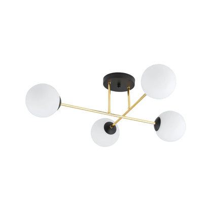 Emibig Magnum Taklampa 4-ljus 55x75 cm, Svart/Guld