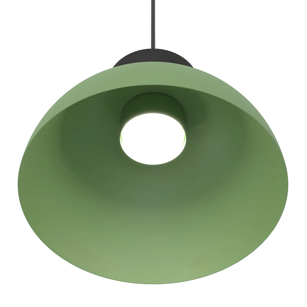 Emibig Lunaro Pendellampa Ø30 cm, Svart/Grön