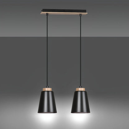 Emibig Bolero Pendellampa 2-ljus 40x14 cm, Svart