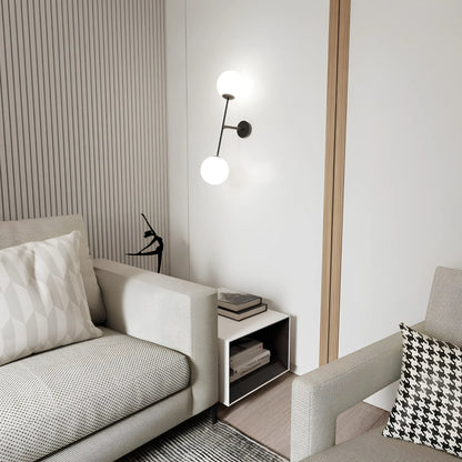 Emibig Linear Vägglampa 2-ljus 12x57 cm, Svart