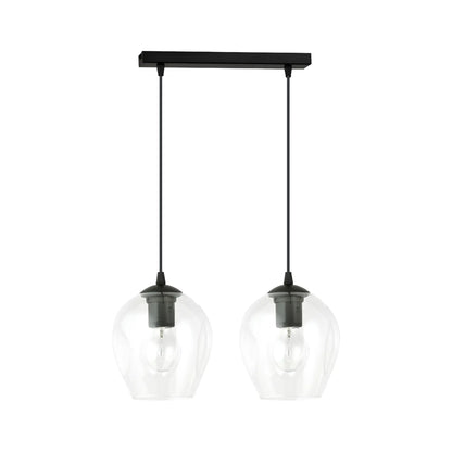 Emibig Istar Pendellampa 2-ljus 40x14 cm, Svart