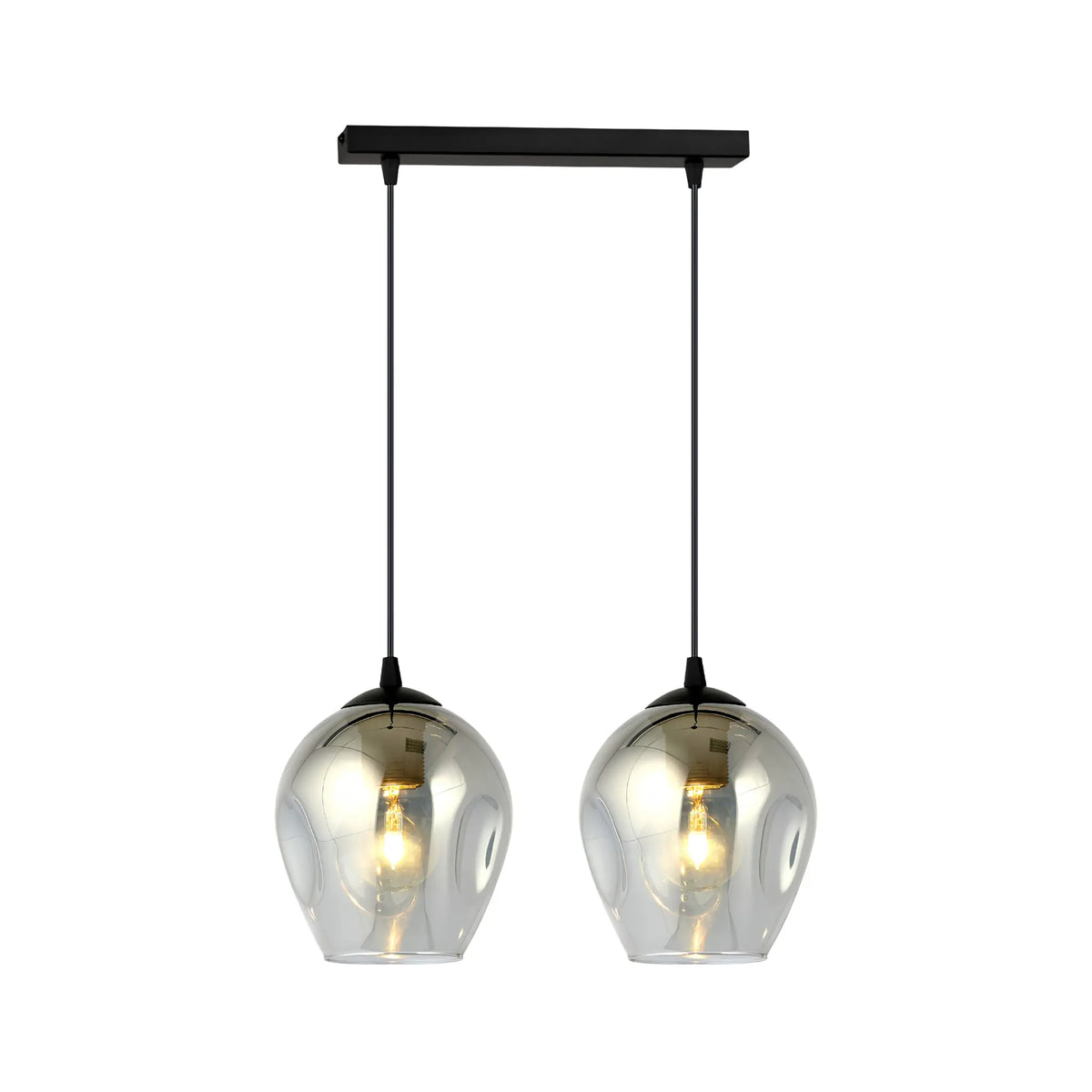 Emibig Istar Pendellampa 2-ljus 40x14 cm, Svart