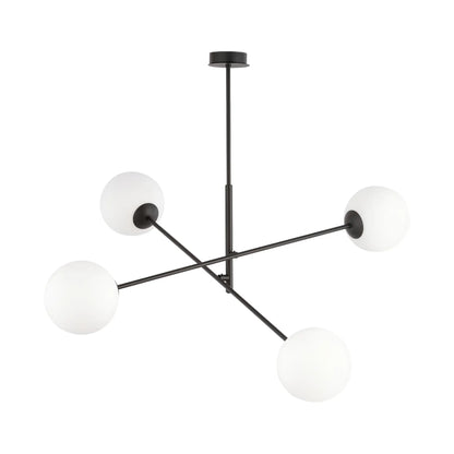 Emibig Linear Pendellampa 4-ljus Ø102 cm, Svart