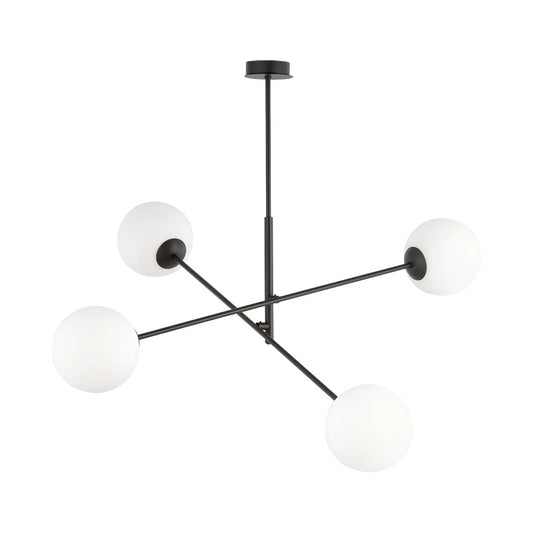 Emibig Linear Pendellampa 4-ljus Ø102 cm, Svart