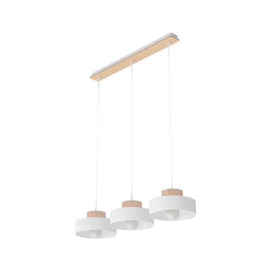 Emibig Kivi Pendellampa 3-ljus 73x20 cm, Vit