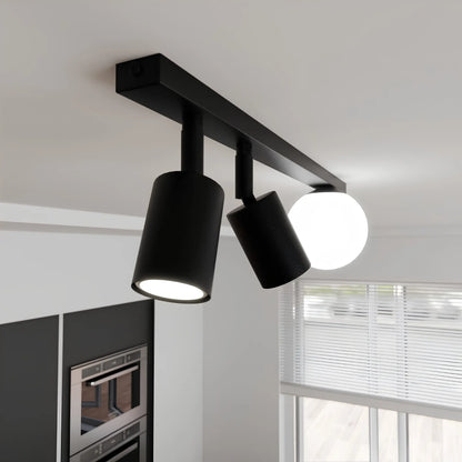 Emibig Baster Taklampa 3-ljus 60x14 cm, Svart