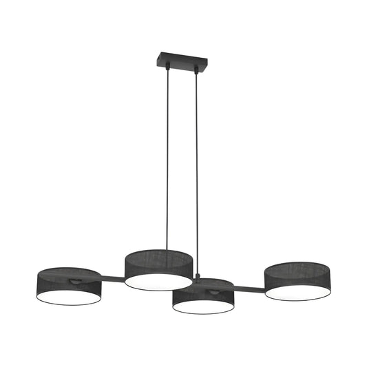 Emibig Drumz Pendellampa 4-ljus 80x46 cm, Svart