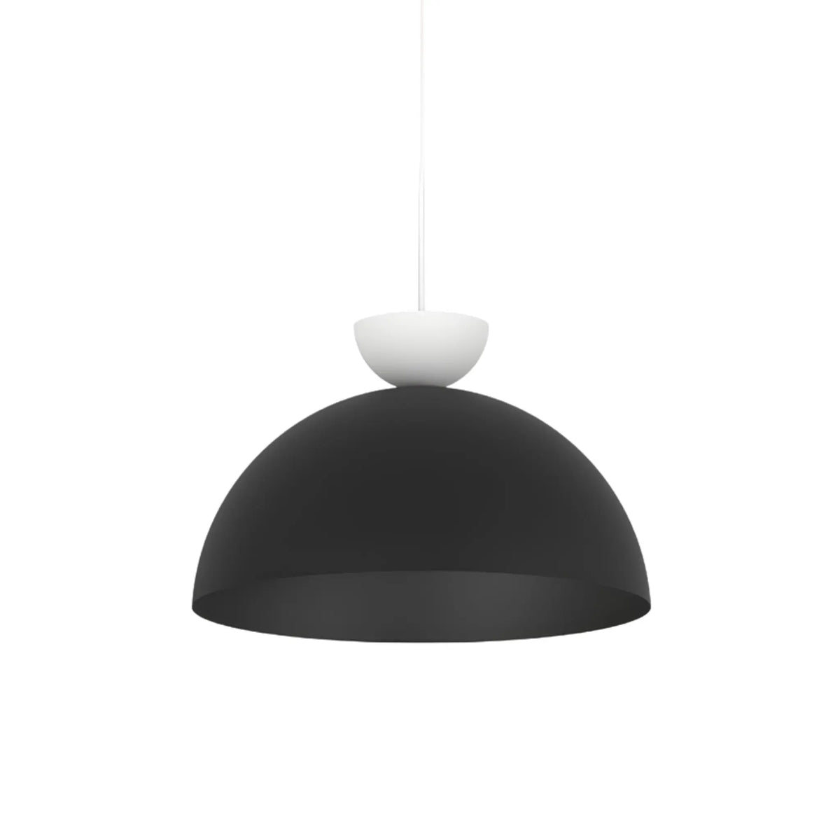 Emibig Lunaro Pendellampa Ø40 cm, Svart/Vit