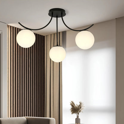 Emibig Boston Taklampa 3-ljus 70x65 cm, Svart