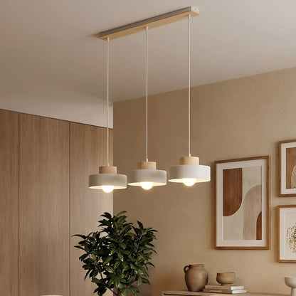 Emibig Kivi Pendellampa 3-ljus 73x20 cm, Vit