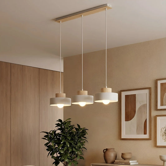 Emibig Kivi Pendellampa 3-ljus 73x20 cm, Vit