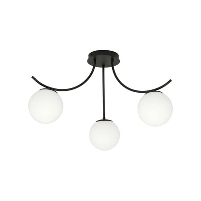 Emibig Boston Taklampa 3-ljus 70x65 cm, Svart