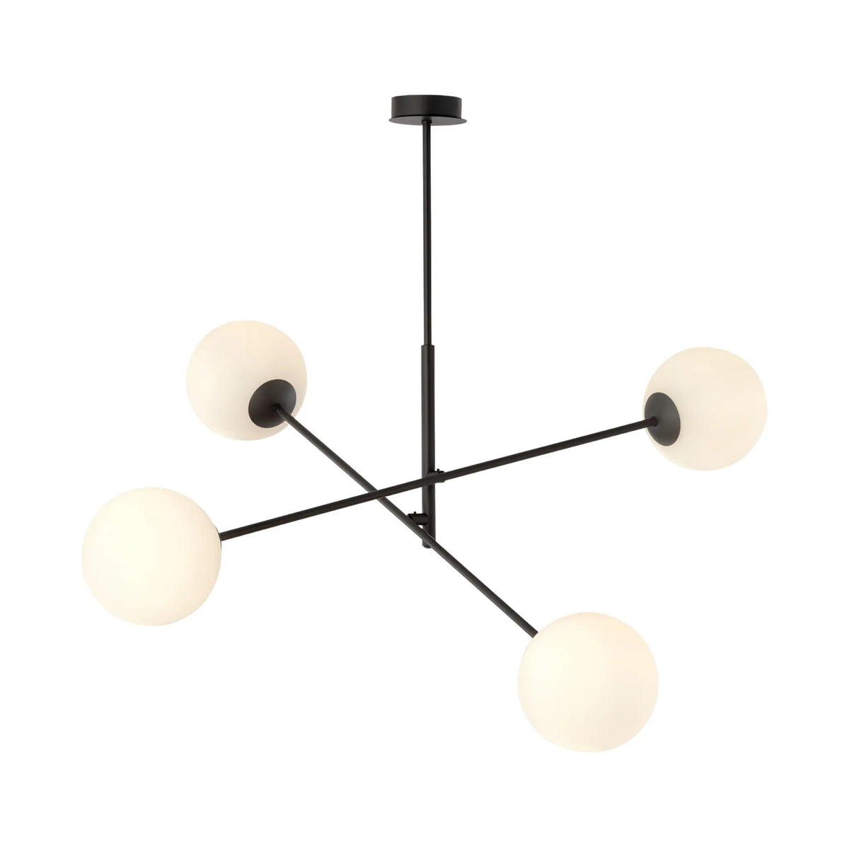 Emibig Linear Pendellampa 4-ljus Ø102 cm, Svart