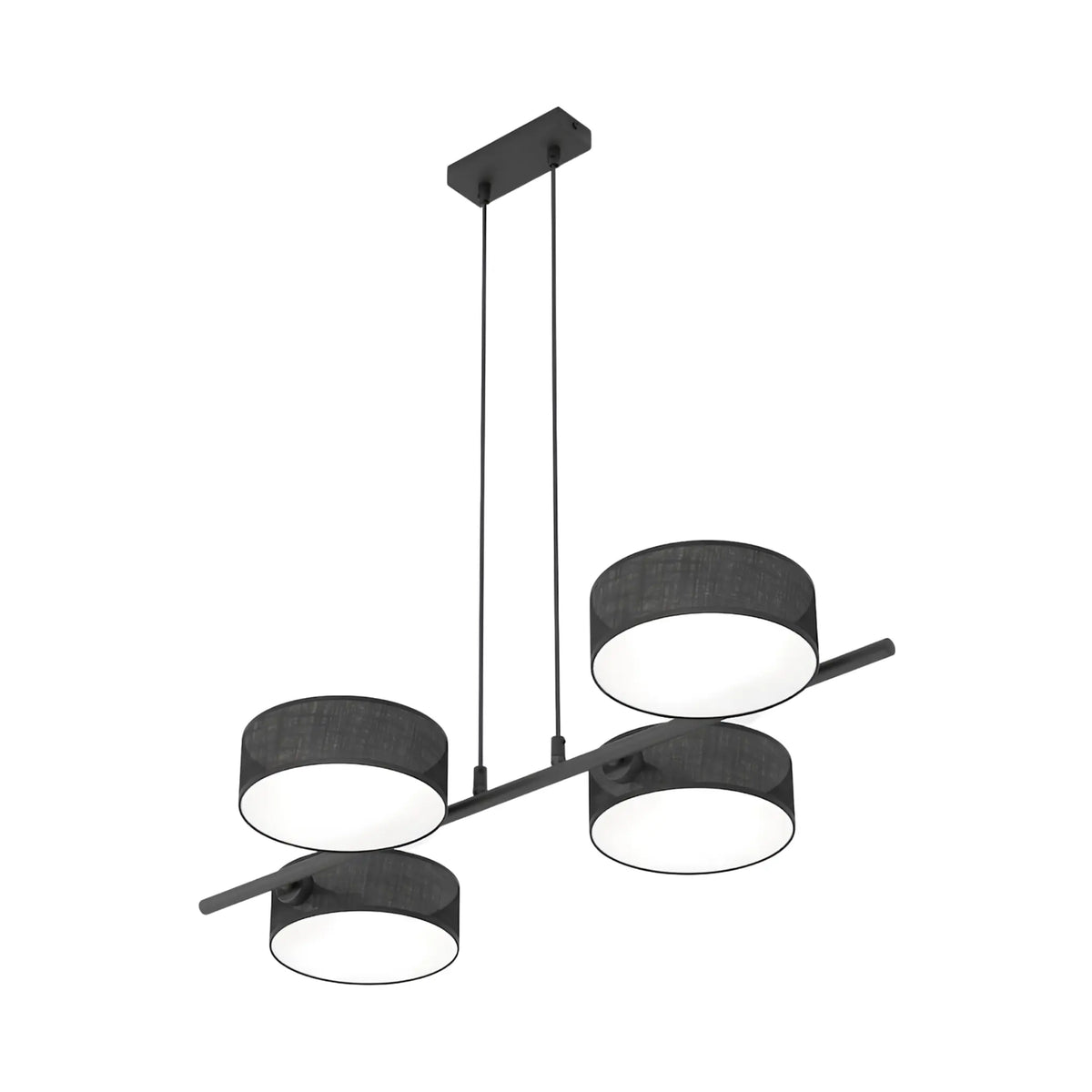 Emibig Drumz Pendellampa 4-ljus 80x46 cm, Svart