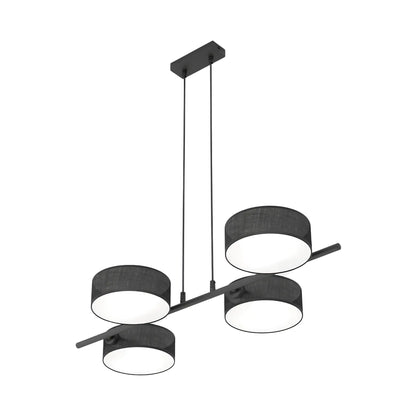 Emibig Drumz Pendellampa 4-ljus 80x46 cm, Svart