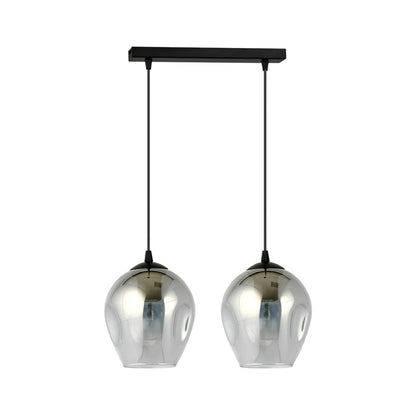 Emibig Istar Pendellampa 2-ljus 40x14 cm, Svart