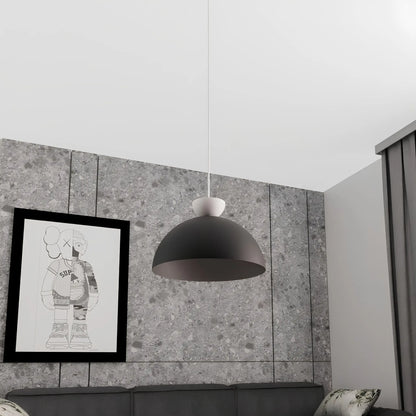 Emibig Lunaro Pendellampa Ø40 cm, Svart/Vit