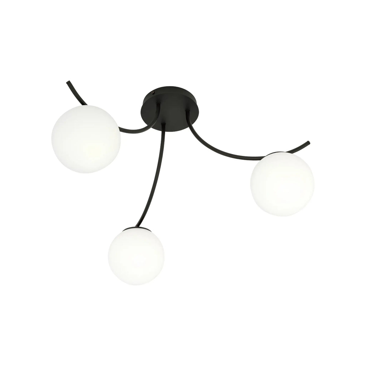 Emibig Boston Taklampa 3-ljus 70x65 cm, Svart