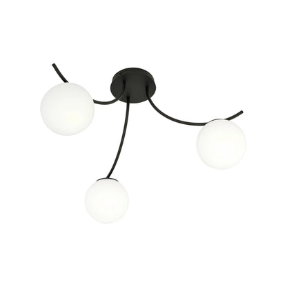 Emibig Boston Taklampa 3-ljus 70x65 cm, Svart
