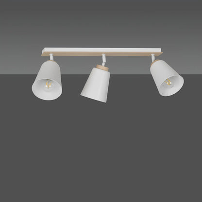 Emibig Atlas Taklampa 3-ljus 90x15 cm, Vit