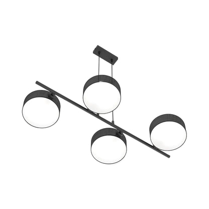 Emibig Drumz Pendellampa 4-ljus 80x46 cm, Svart