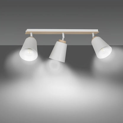 Emibig Atlas Taklampa 3-ljus 90x15 cm, Vit