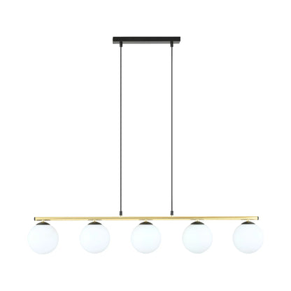 Emibig Allora Pendellampa 5-ljus 105x14 cm, Svart/Guld