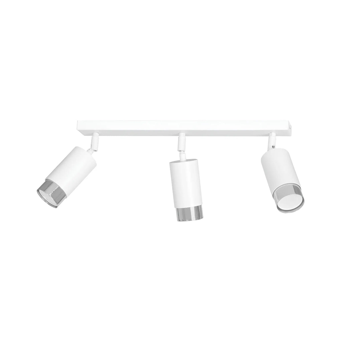 Emibig Hiro Taklampa 3-ljus 45x6 cm, Vit/Silver