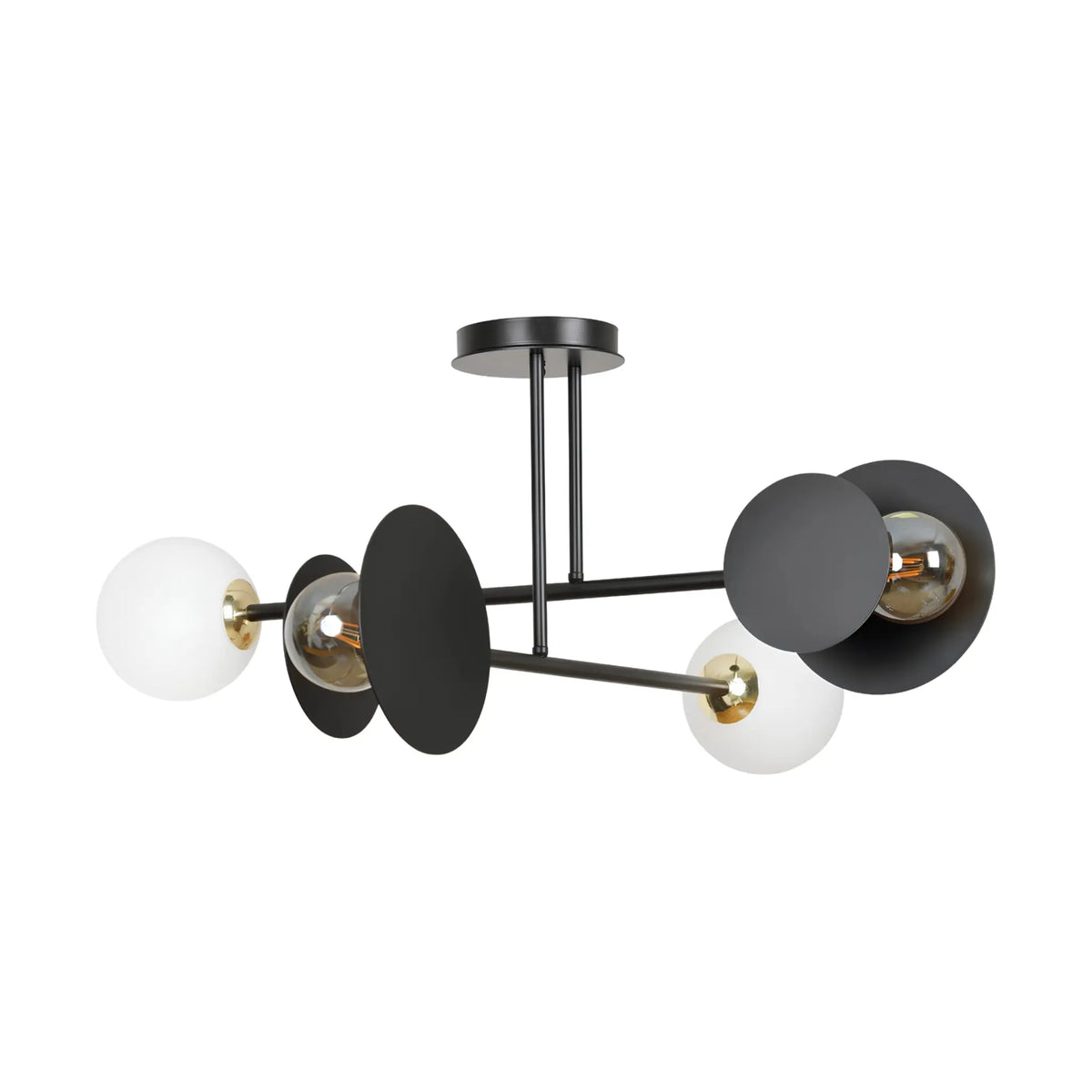 Emibig Minerva Taklampa 2-ljus Ø80 cm, Svart