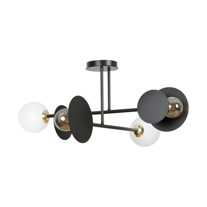 Emibig Minerva Taklampa 2-ljus Ø80 cm, Svart