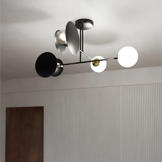 Emibig Minerva Taklampa 2-ljus Ø80 cm, Svart
