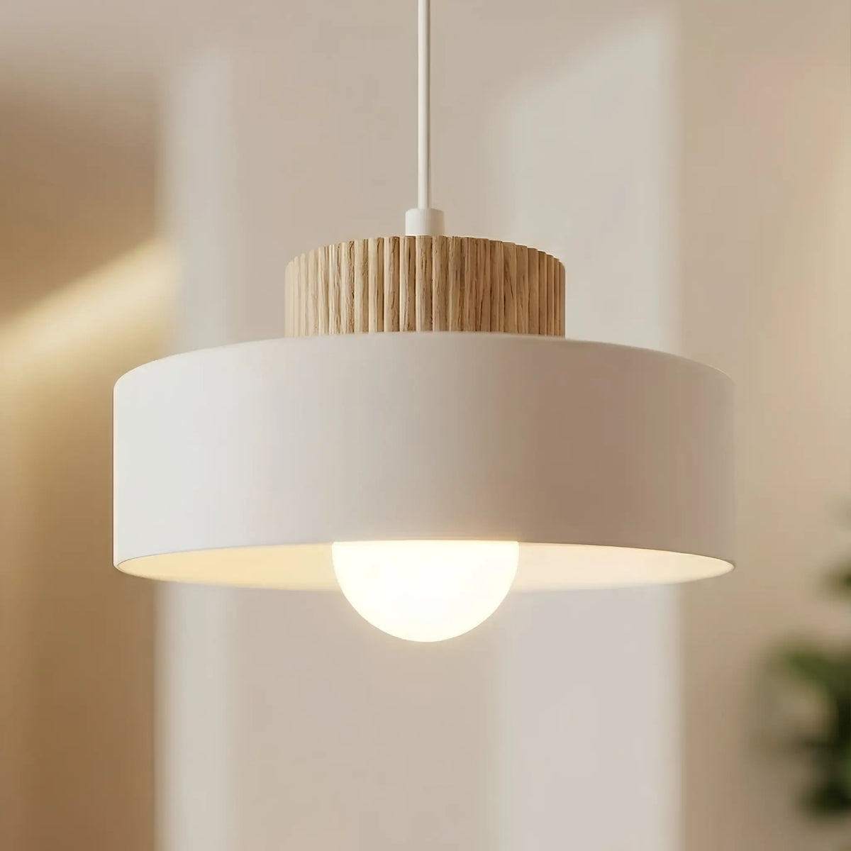 Emibig Kivi Pendellampa Ø20 cm, Vit