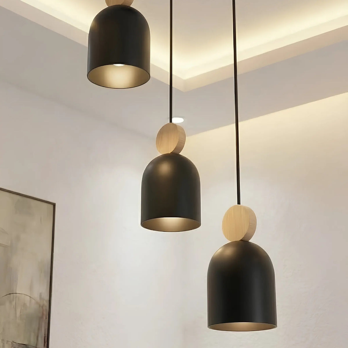 Emibig Mesi Pendellampa 3-ljus Ø34 cm, Svart