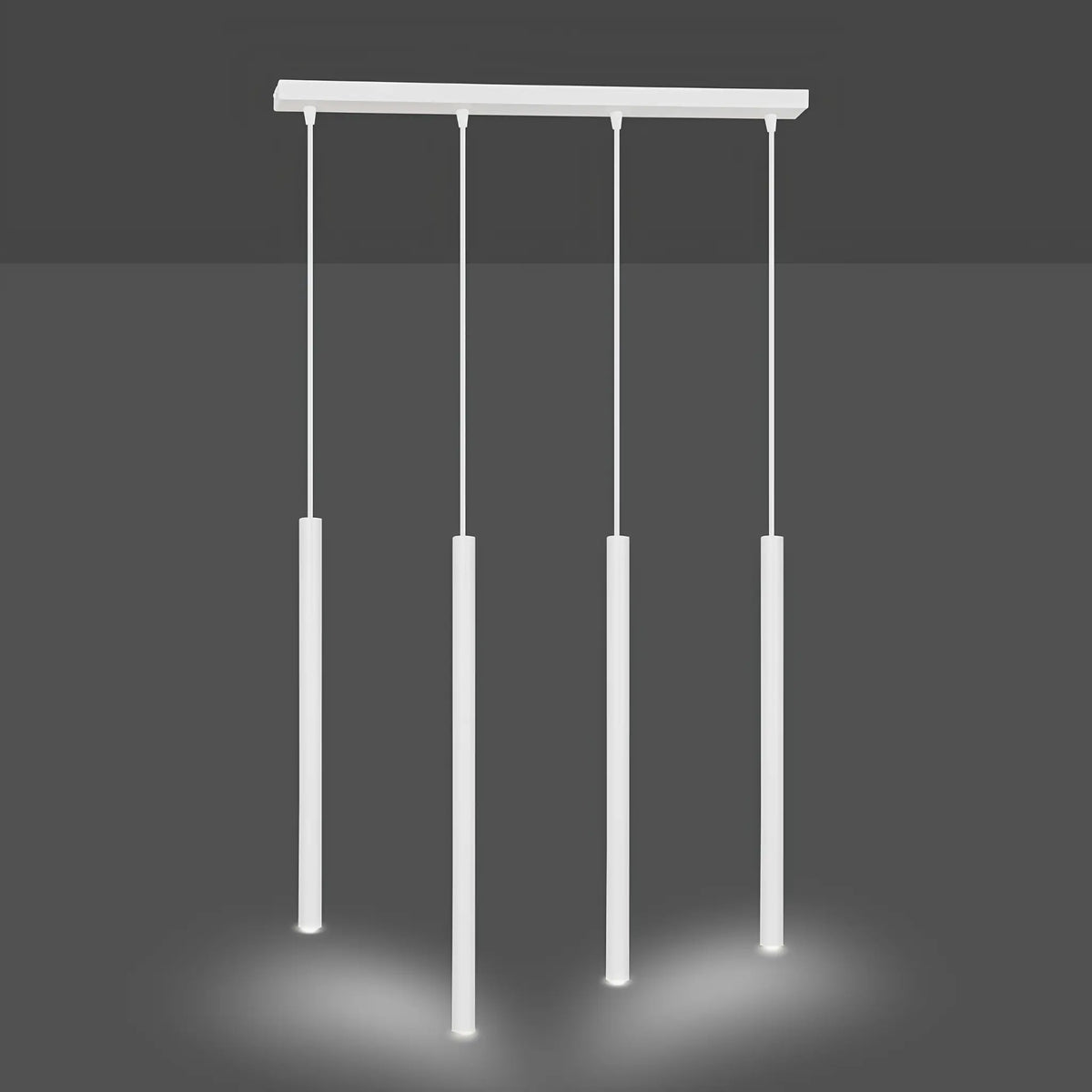Emibig Selter Pendellampa 4-ljus 60x6 cm, Vit