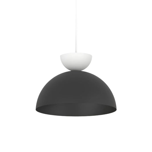 Emibig Lunaro Pendellampa Ø30 cm, Svart/Vit