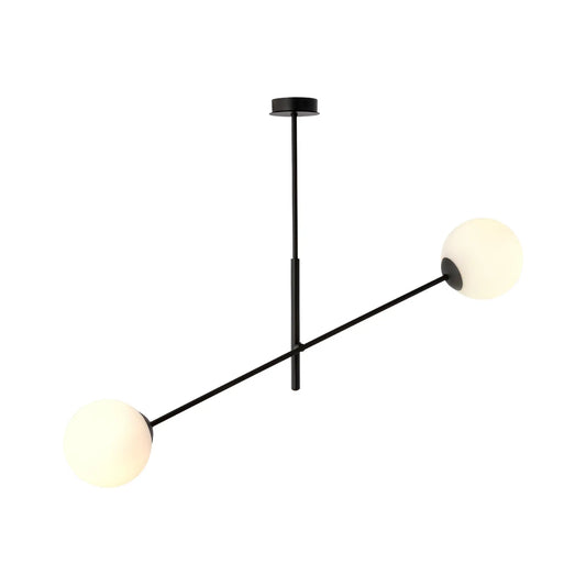 Emibig Linear Pendellampa 2-ljus 102x14 cm, Svart