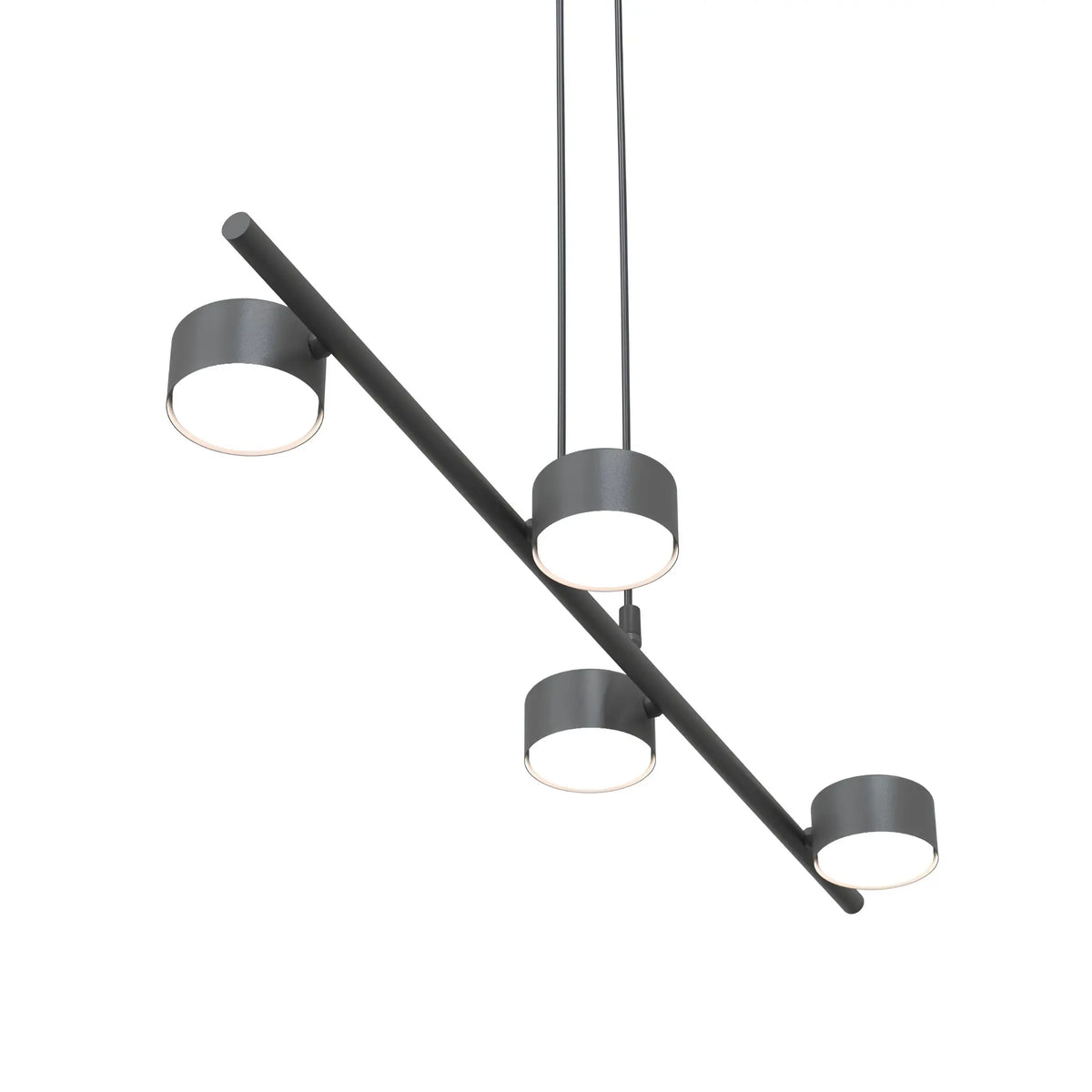 Emibig Sora Pendellampa 4-ljus 80x19 cm, Svart