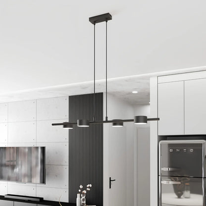 Emibig Sora Pendellampa 4-ljus 80x19 cm, Svart