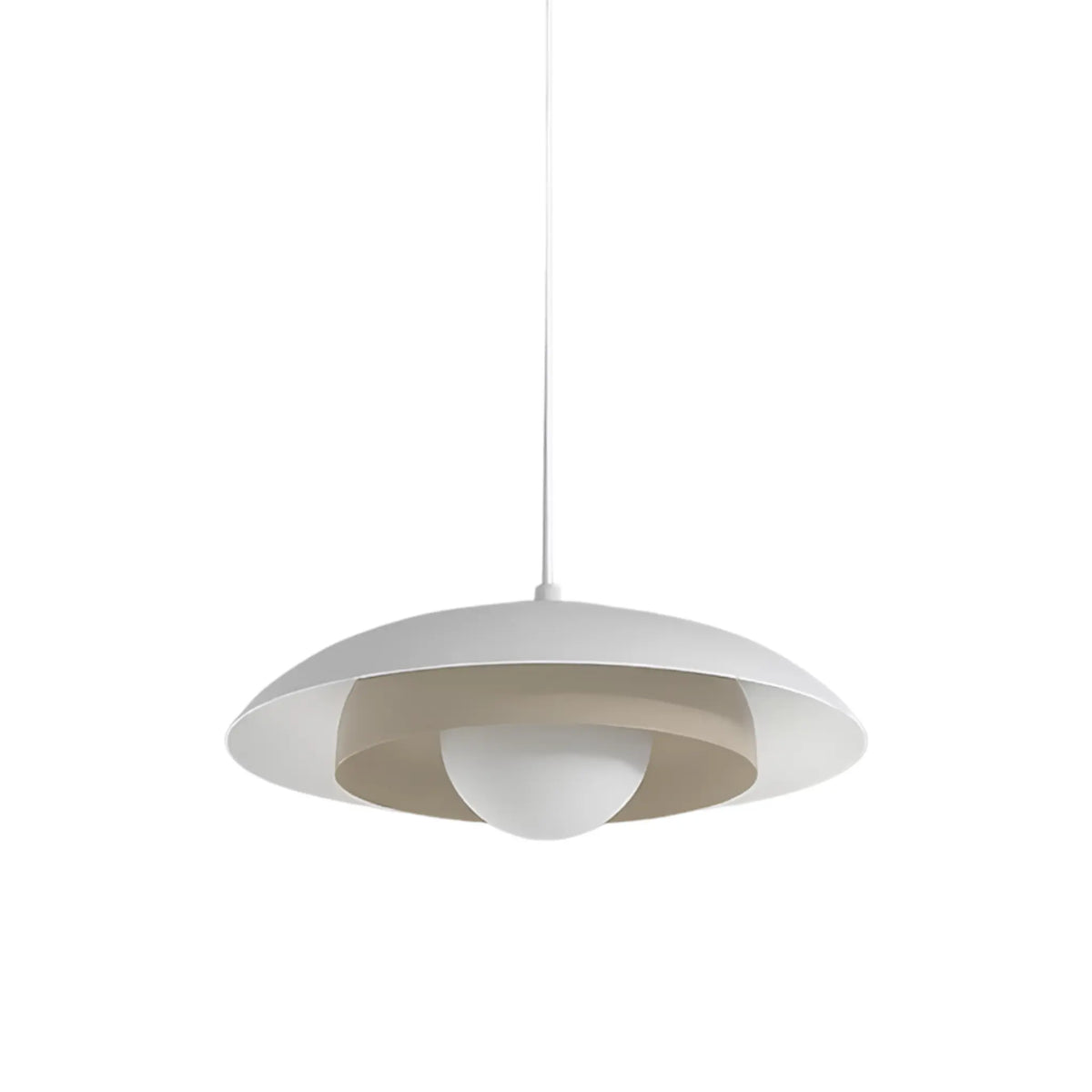 Emibig Skin Pendellampa Ø30 cm, Vit/Beige