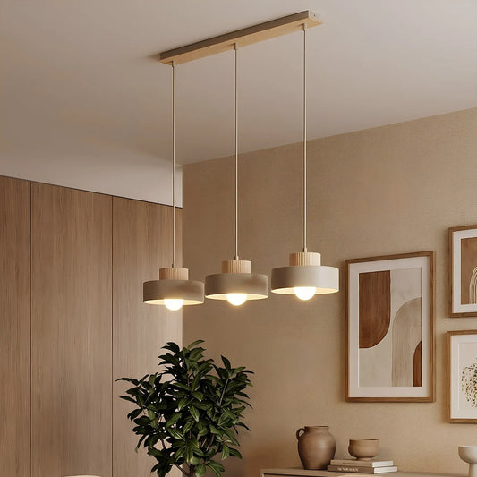 Emibig Kivi Pendellampa 3-ljus 73x20 cm, Beige