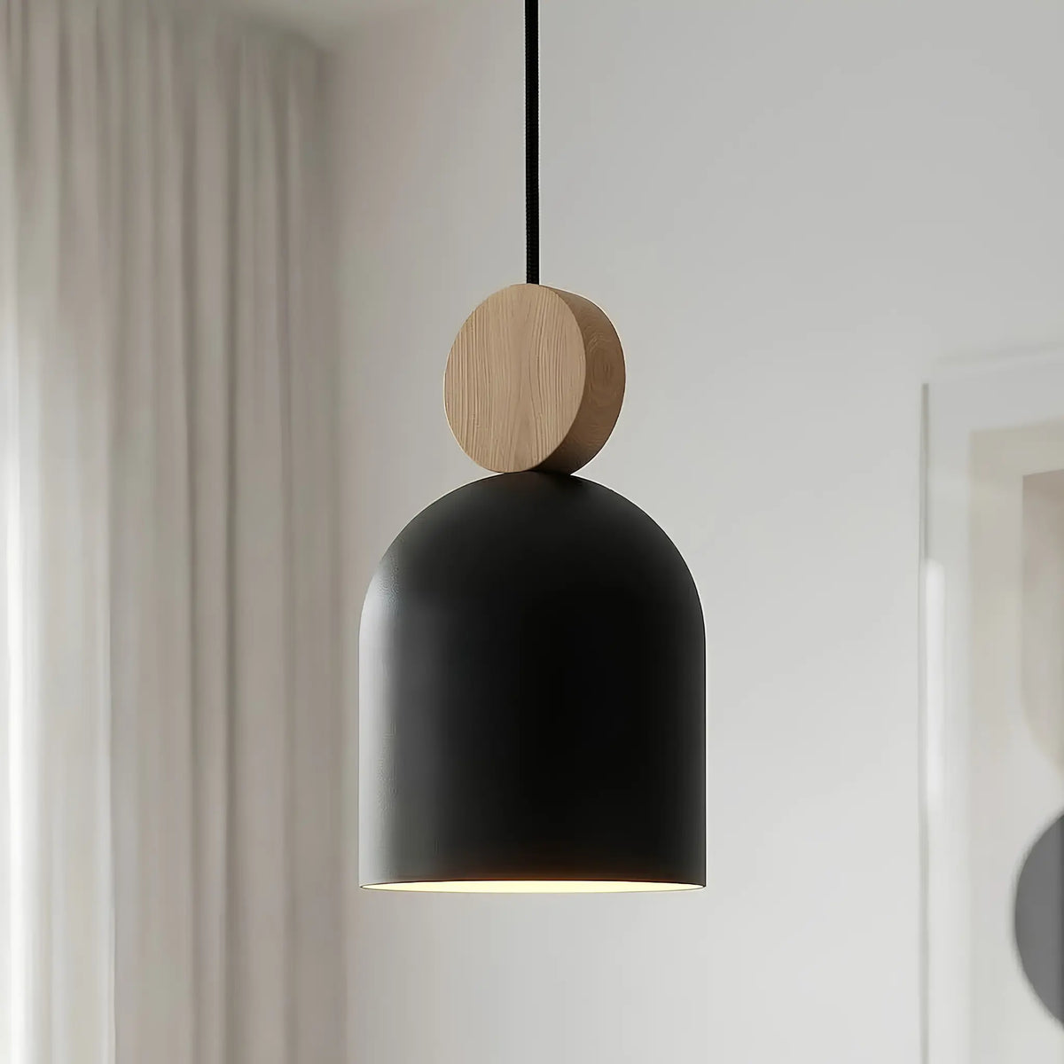 Emibig Mesi Pendellampa 3-ljus 66x11 cm, Svart