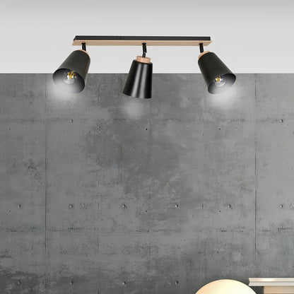 Emibig Atlas Taklampa 3-ljus 90x15 cm, Svart