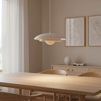 Emibig Skin Pendellampa Ø30 cm, Vit/Beige