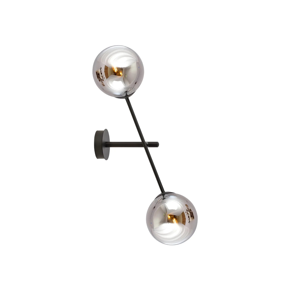 Emibig Linear Vägglampa 2-ljus 12x57 cm, Svart
