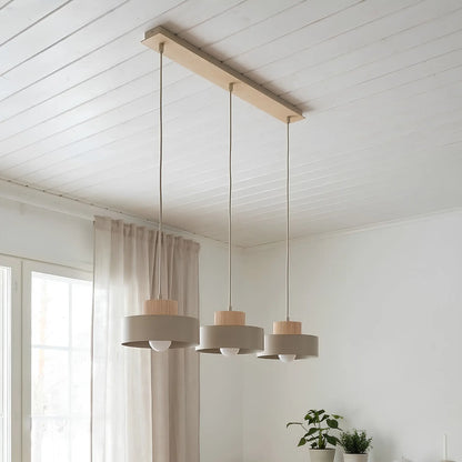 Emibig Kivi Pendellampa 3-ljus 73x20 cm, Beige