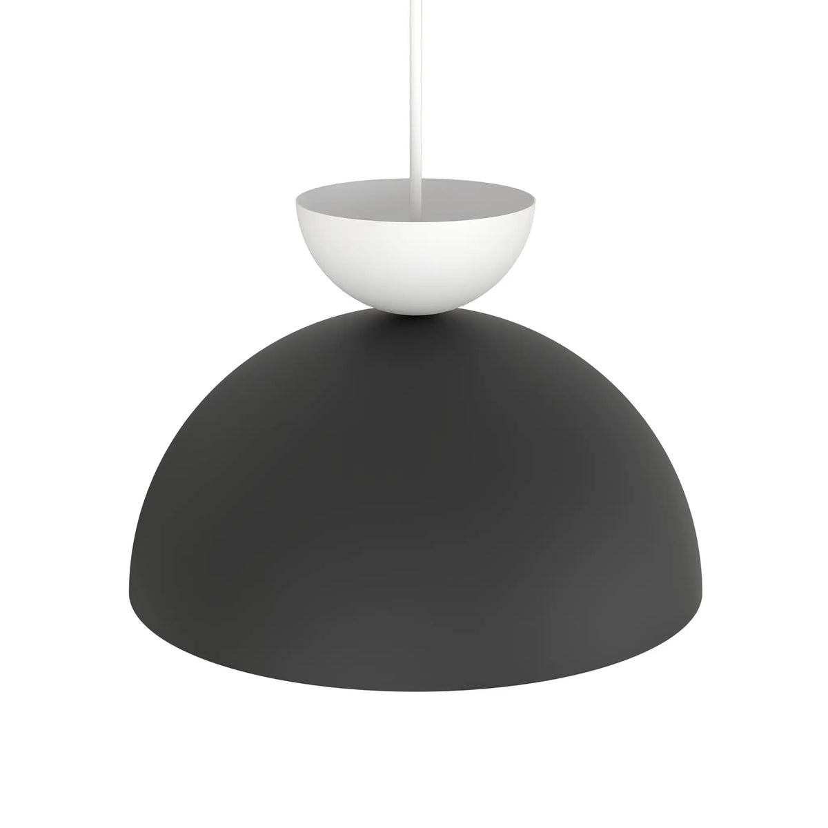 Emibig Lunaro Pendellampa Ø30 cm, Svart/Vit