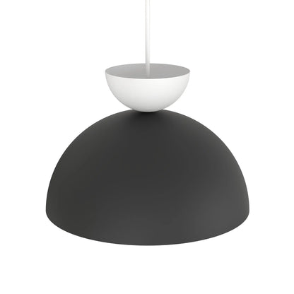 Emibig Lunaro Pendellampa Ø30 cm, Svart/Vit